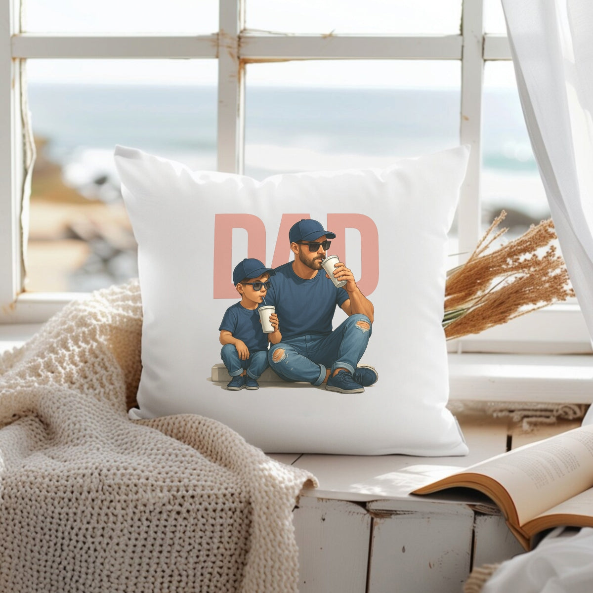 Dad & Son Matching Outfits Iron On Transfer,Cute Father’s Day Heat Press Design for T-Shirts, DIY Gift,  Vinyl Decal