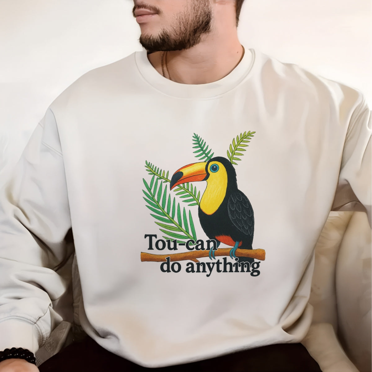 DTF Heat Transfer Iron On Sticker Vibrant Tropical Bird Design for T-Shirt  and Fabric Crafting