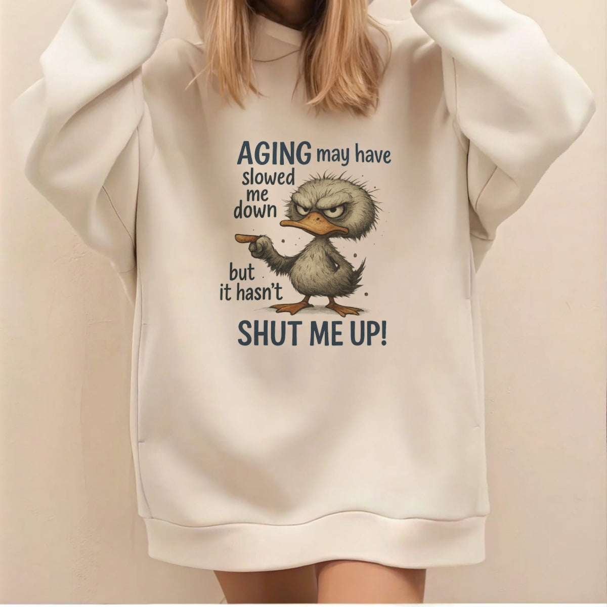 DTF Heat Transfer Iron On Sticker, "I'm Not Old, I'm Just Seasoned", Retro Duck Humor Shirts