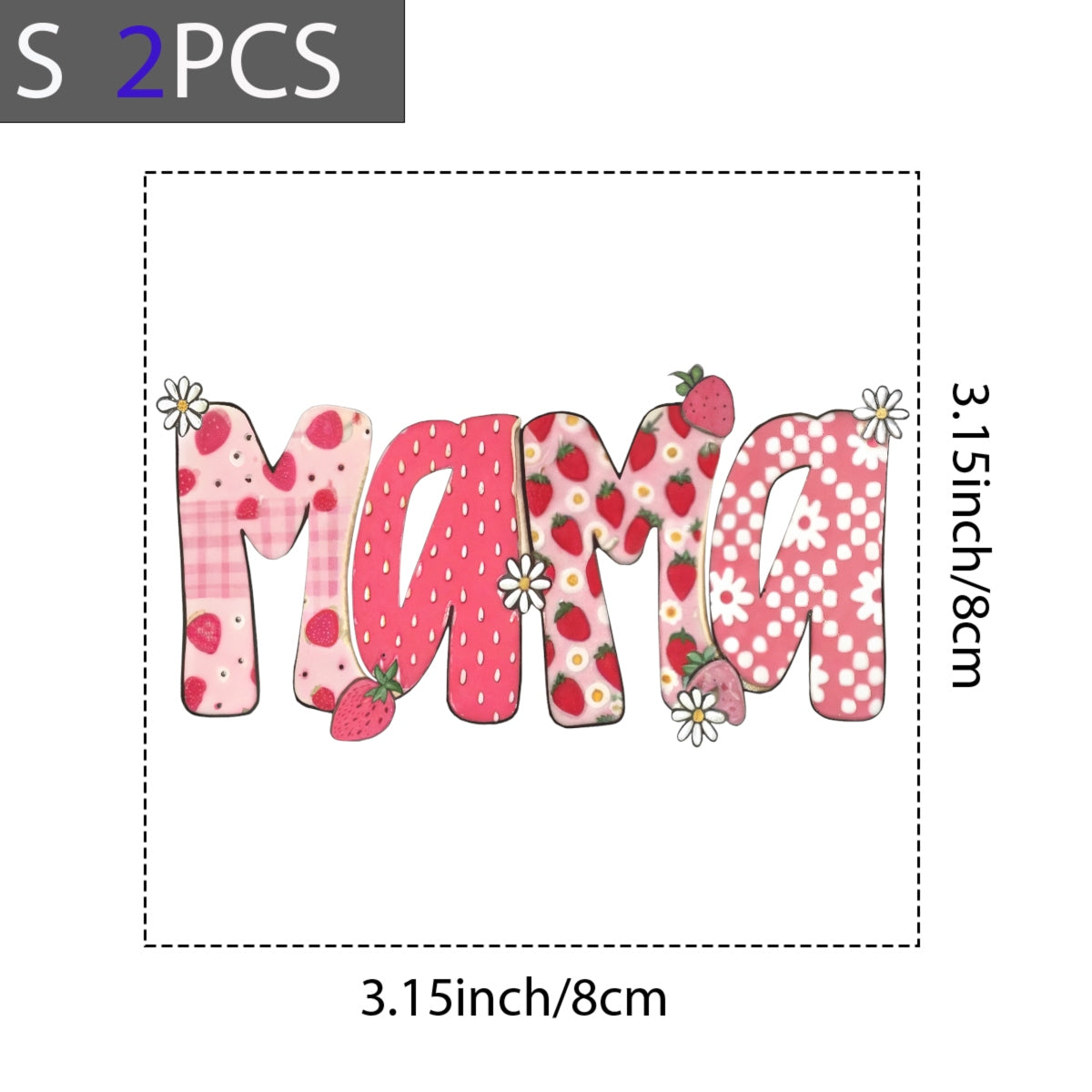 DTF Heat Transfer Iron On Sticker , Floral, Checkered, Mothers Day Gift for T-Shirts, Tote Bags