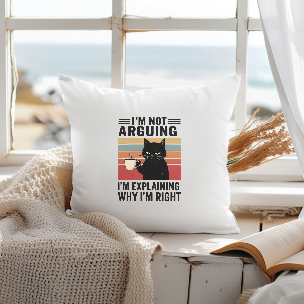 DTF Transfer for T-Shirts  Funny Black Cat,   Retro Vintage Iron On Heat Transfer for DIY Apparel,  Shirts,  Hoodies