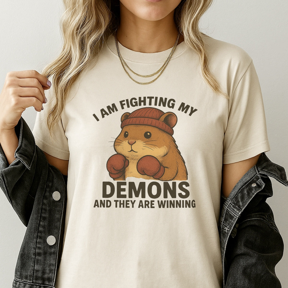 Cute Carton Fighting Hamster Iron On Heat Transfers Vinyl For T Shirts DIY Clothing T-Shirt Mask Jeans Backpack Hats Pillow - Washable Heat Transfer Stickers - For Crafters & DIY Enthusiasts