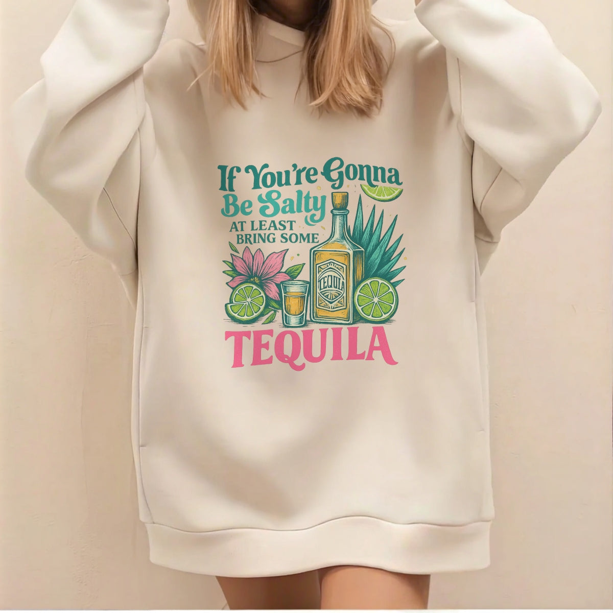 Funny Tequila DTF Transfer for T-Shirts , Vintage Alcohol Iron On Heat Press Decal , Retro Margarita Party Graphic, Mexican Fiesta Shirt Design, Salty Lime Summer Sublimation Patch