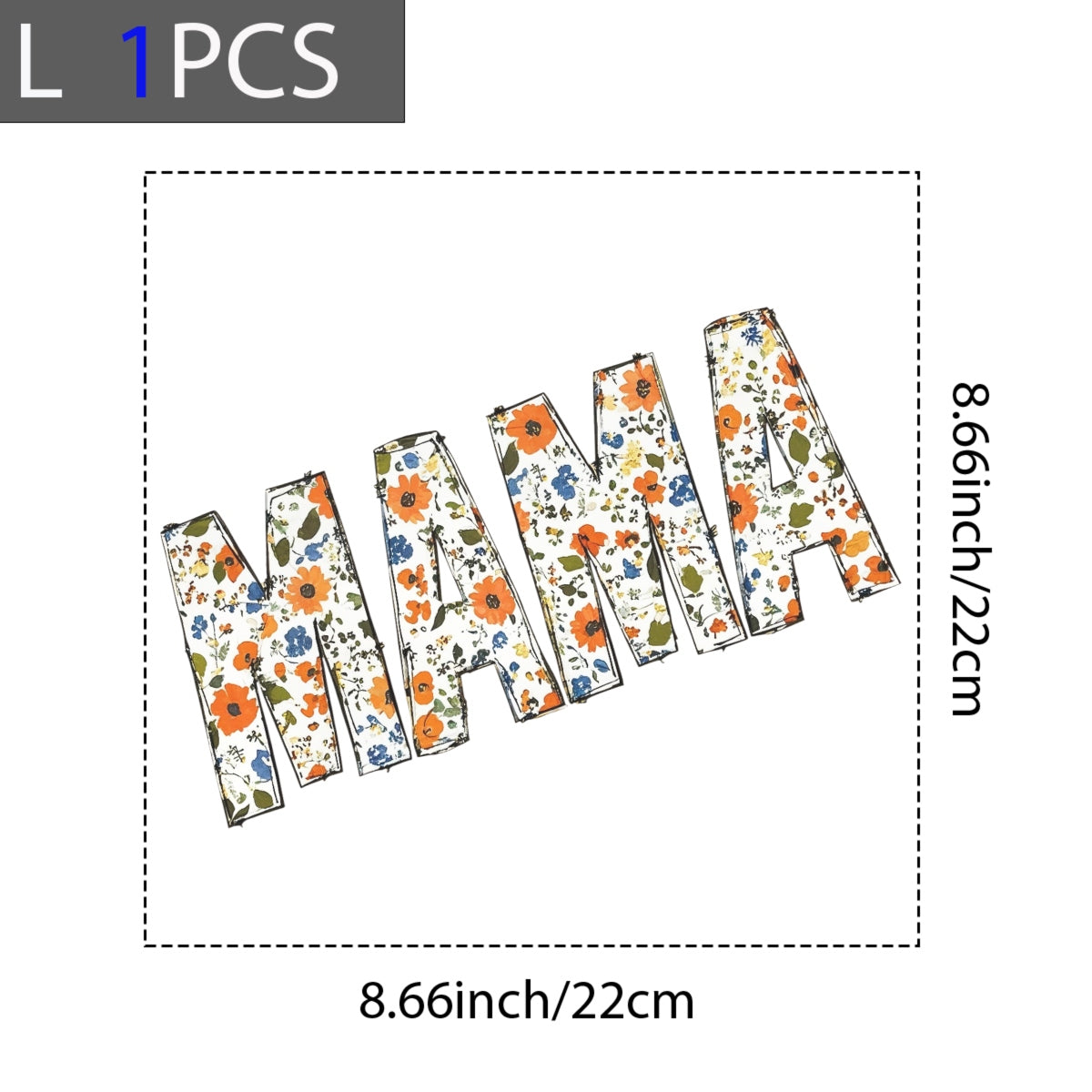 DTF Heat Transfer Iron On Sticker , Floral, Checkered, Mothers Day Gift for T-Shirts, Tote Bags