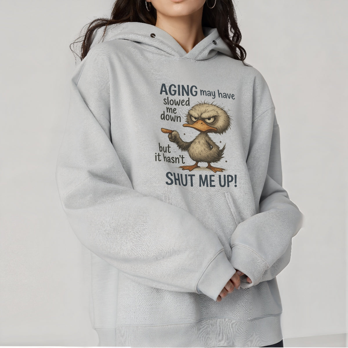 DTF Heat Transfer Iron On Sticker, "I'm Not Old, I'm Just Seasoned", Retro Duck Humor Shirts