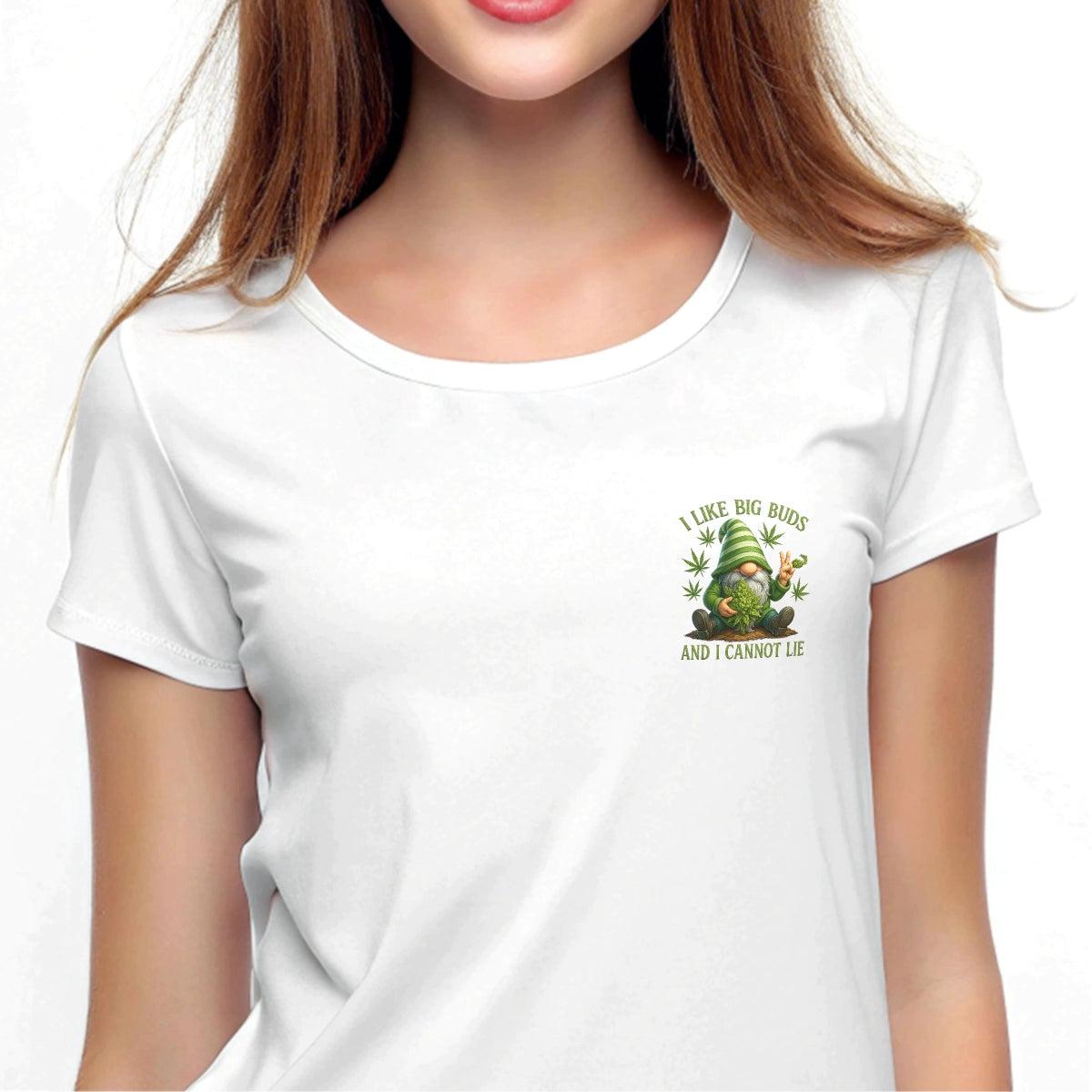 Funny Gnome Weed DTF Transfer for T-Shirts , “I Like Big Buds” Iron-On Heat Transfer , 420 Humor Graphic, Cannabis Lover Gift, DIY Shirt Decal for Men and Women