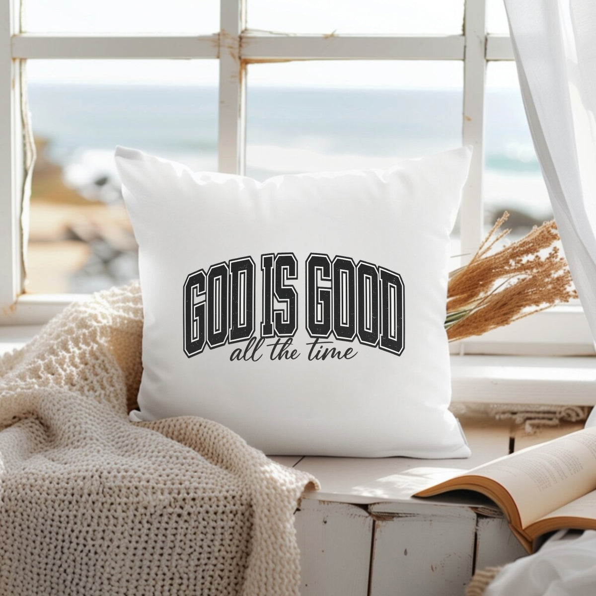 DTF Heat Transfer Iron On Sticker 'God Is Good' Christian Stickers, Religious Quotes Applications for Clothing, Jeans, Bags, Shoes, Hats, Jackets