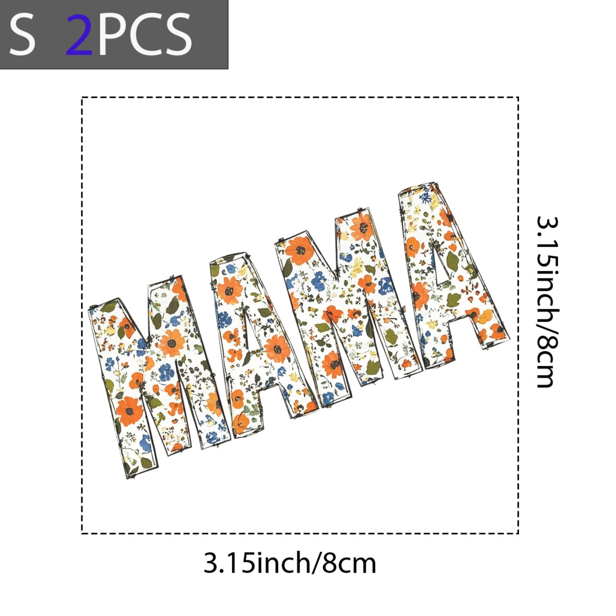 DTF Heat Transfer Iron On Sticker , Floral, Checkered, Mothers Day Gift for T-Shirts, Tote Bags