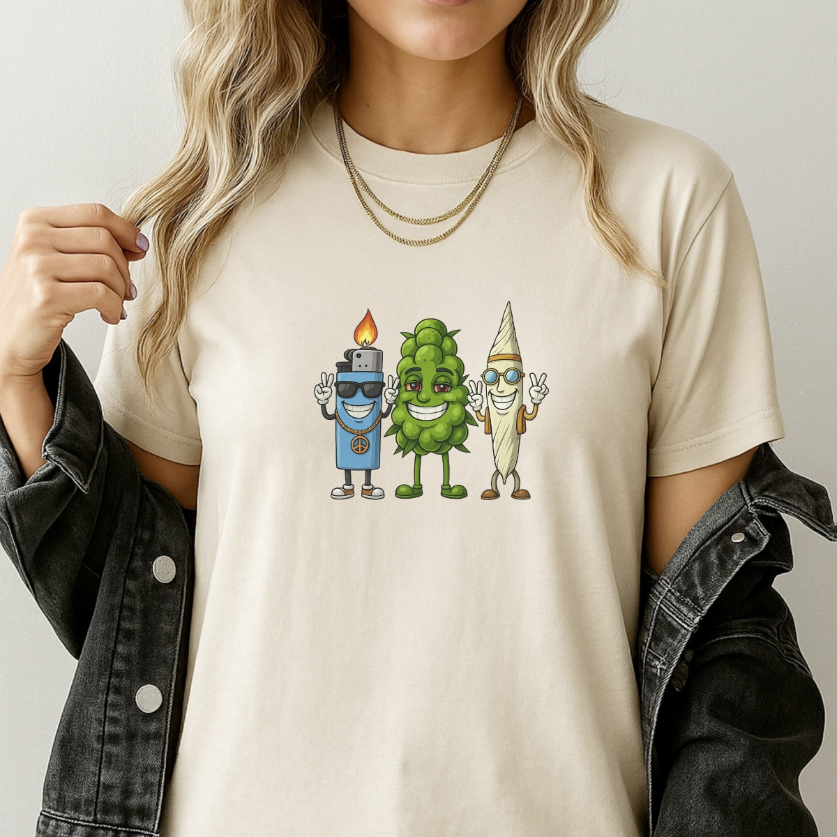 420 Weed Cartoon DTF Transfer , Funny Stoner Iron On Heat Press Sticker for T-Shirts, Hoodies, DIY Apparel , Cannabis Leaf, Lighter, Joint Gang, Hippie Gift , High Quality Heat Transfer for Clothing