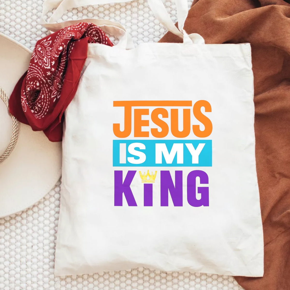 DTF Heat Transfer Iron On Sticker , Vibrant Christian Faith Design Jesus King Biblical Verse Religious Apparel Decor for T-Shirts Hats Bags