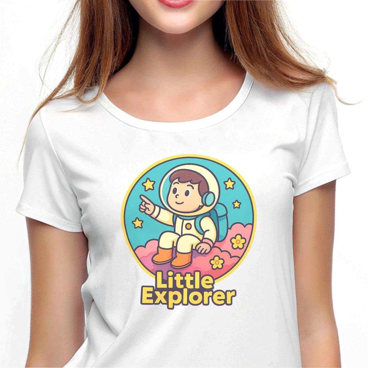 Little Explorer DTF Iron On Transfers for T-Shirts,Cute Astronaut, Cat Artist, and Starry Sky Boy Designs, Heat Press Ready DIY Patches for Clothes, Tote Bags, Hoodies