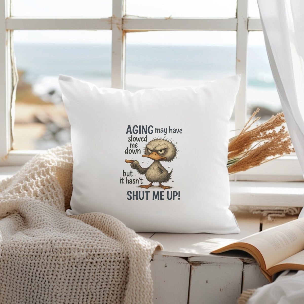 DTF Heat Transfer Iron On Sticker, "I'm Not Old, I'm Just Seasoned", Retro Duck Humor Shirts
