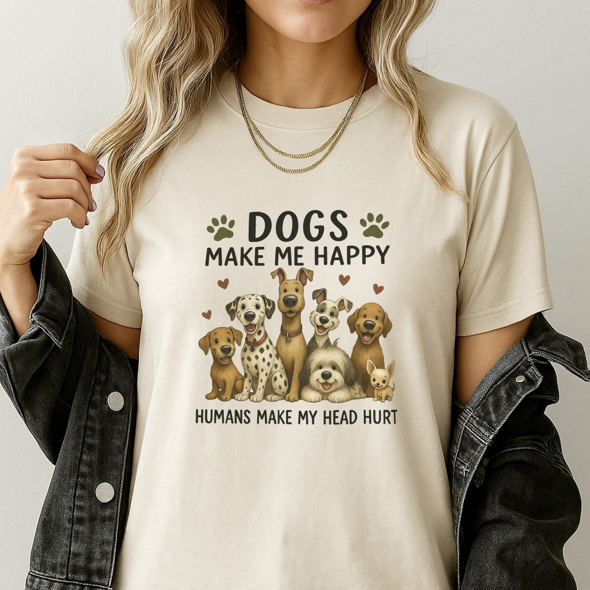 Funny Dog DTF Iron On Transfer for T-Shirts,Cute Pet Lover Heat Press Decal, DTF Print for DIY Shirts, Tote Bags