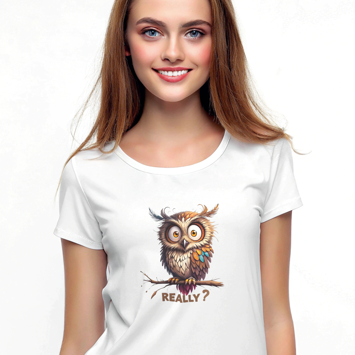 Big-Eyed Owl DTF Transfer