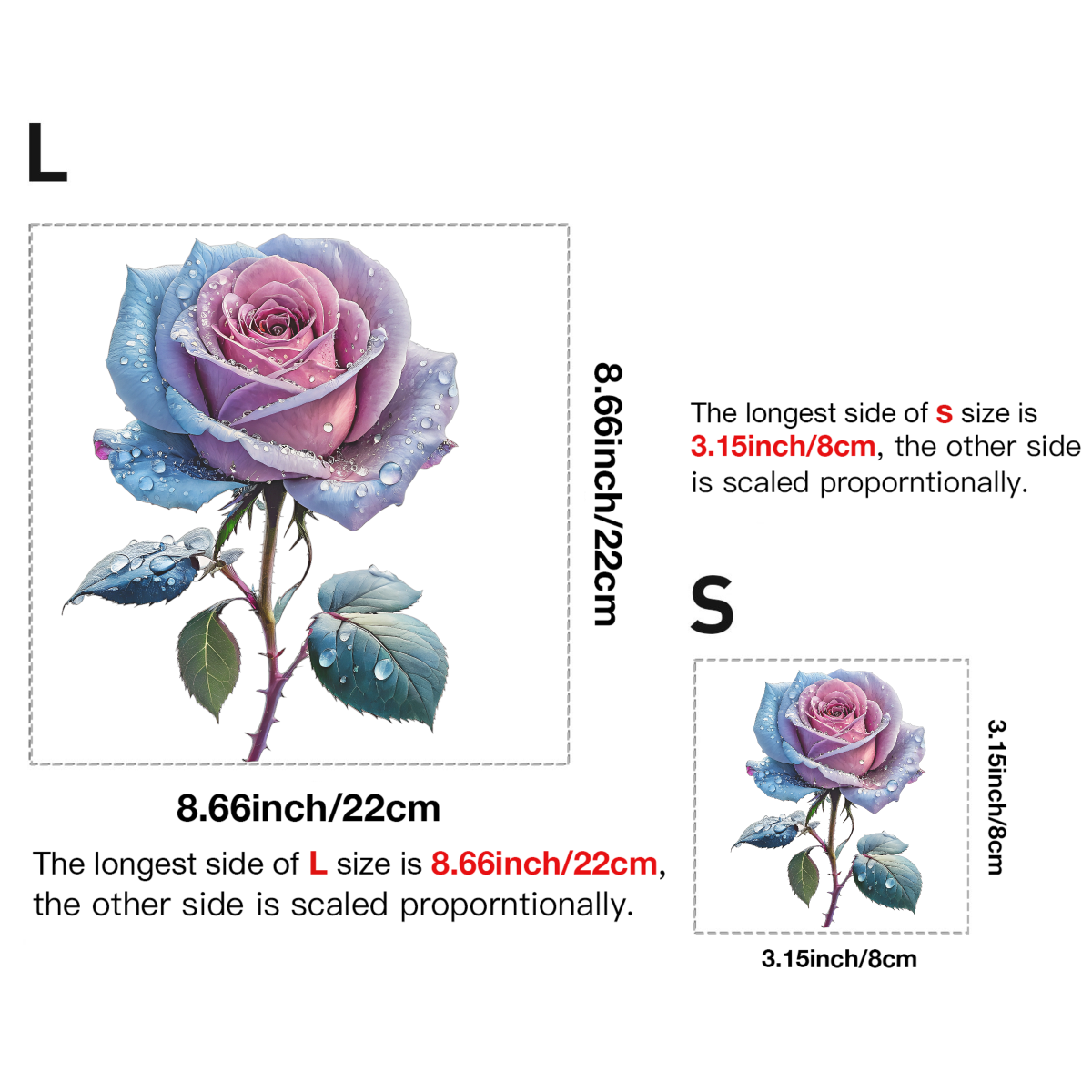 Rose Floral DTF Transfer