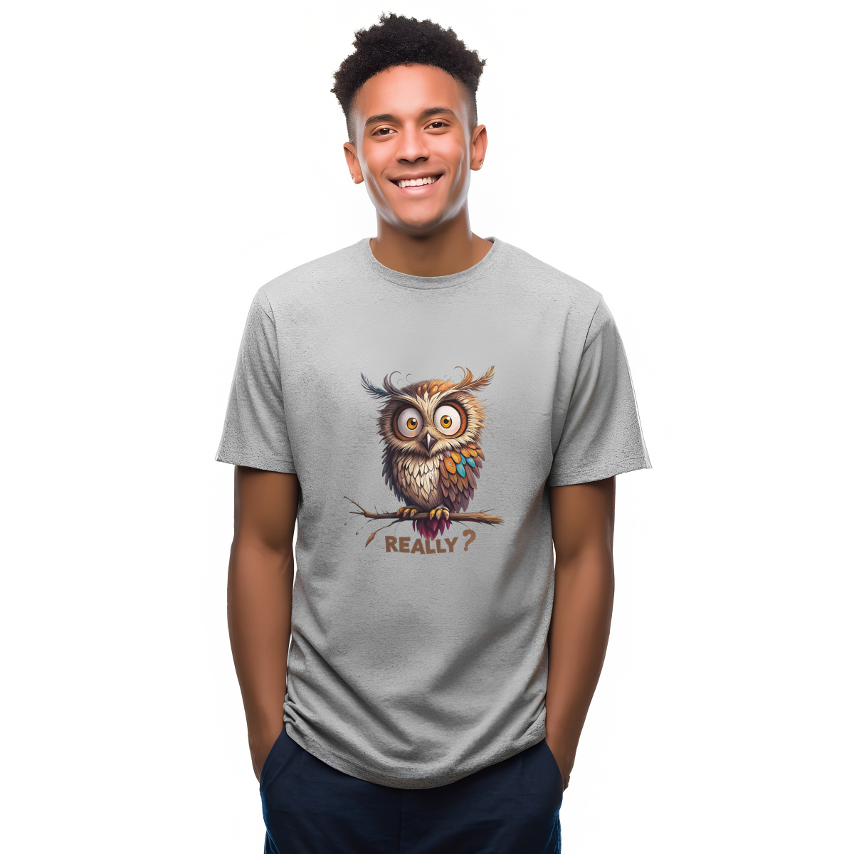 Big-Eyed Owl DTF Transfer