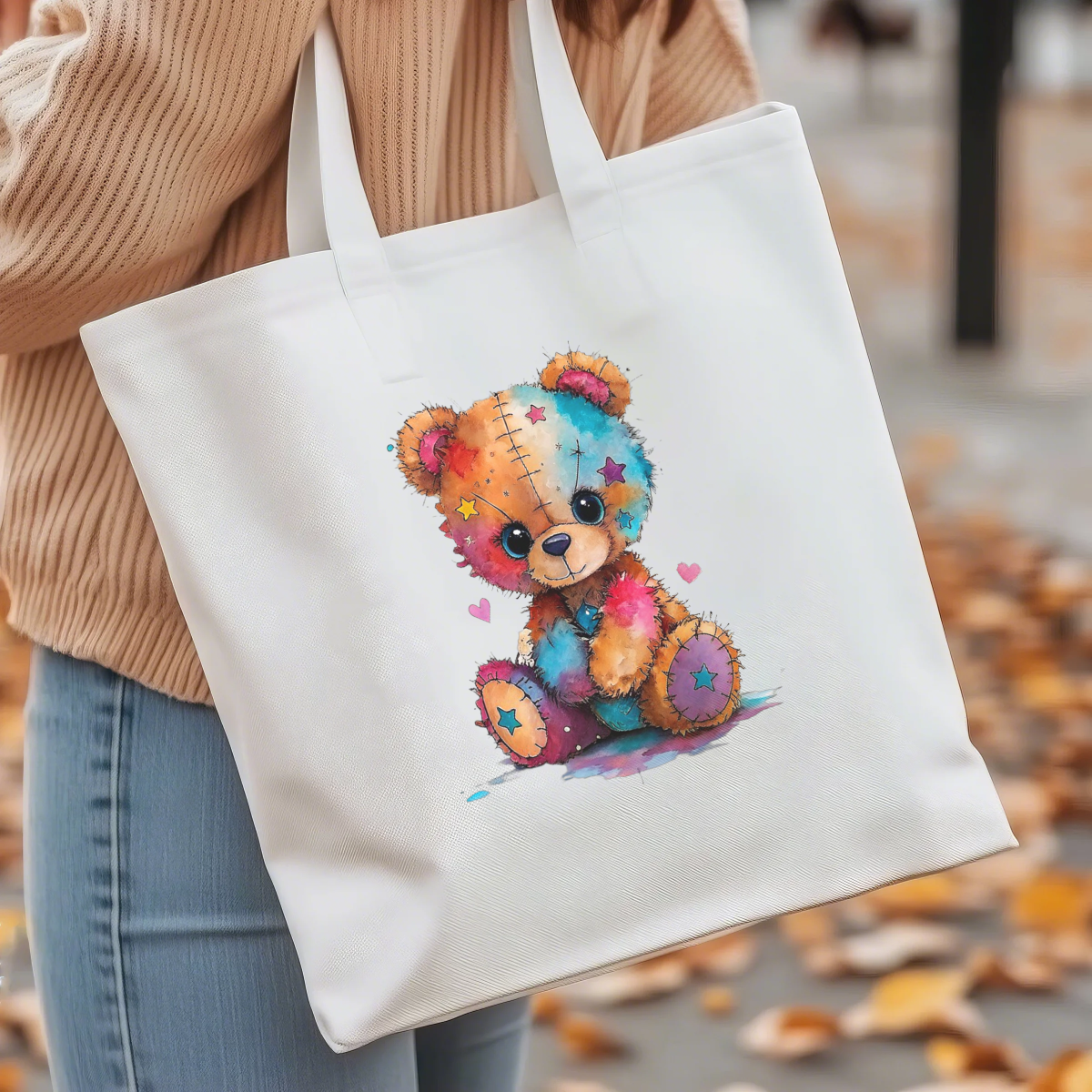 Colorful Bear DTF Transfers ,  Ultra-Soft Fabric Fusion Technology , Crack-Resistant Coating,  Long-Lasting Garment Adhesion