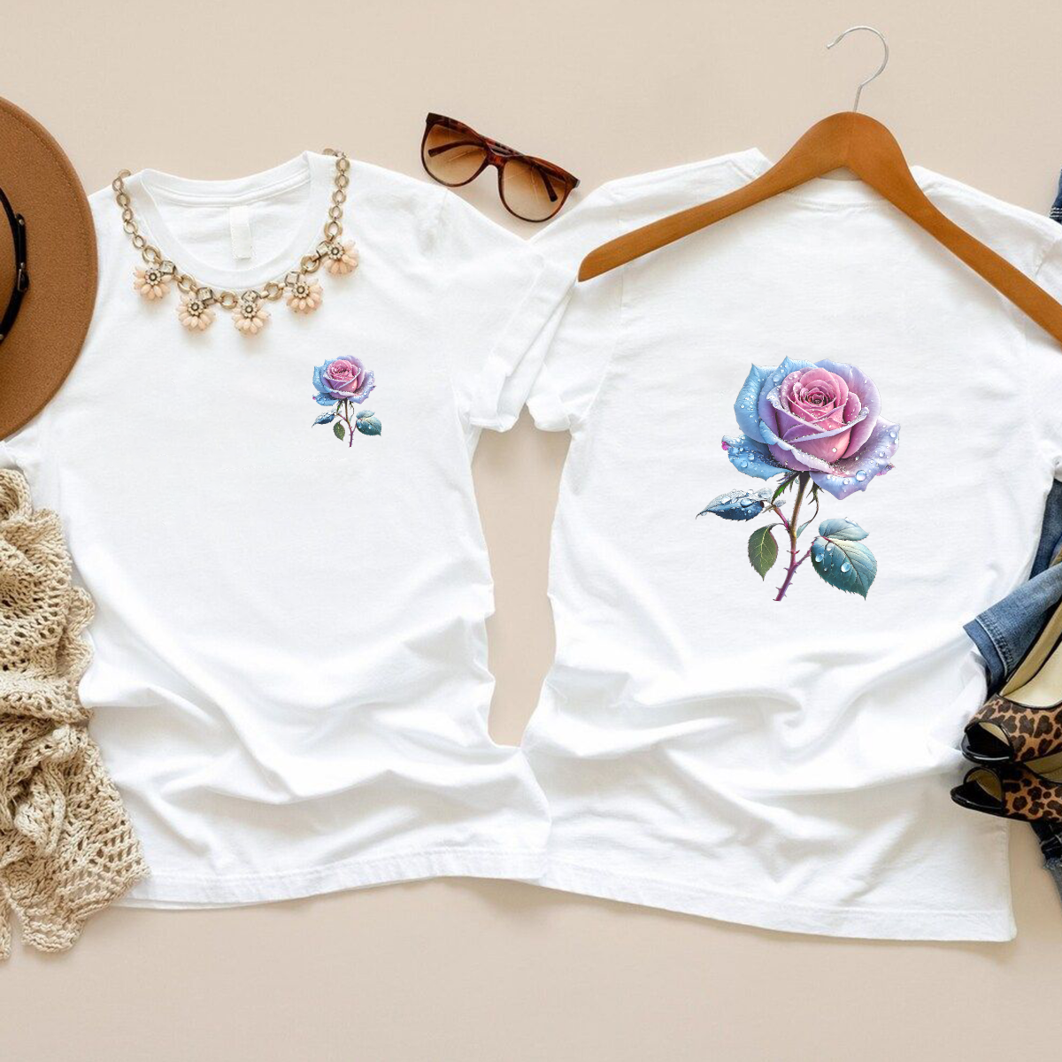 Rose Floral DTF Transfer
