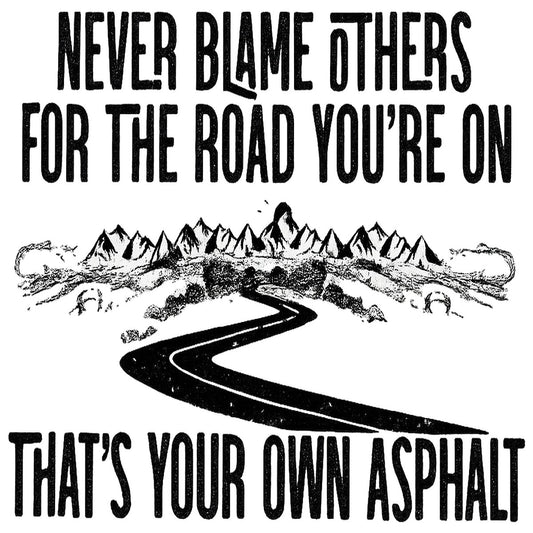 DTF Heat Transfer Iron On Sticker Inspirational Mountain Road Quote Graphic for Outdoor Adventure T Shirts Hoodies Bags and Home Decor - 1