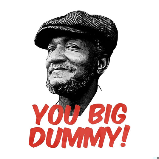 DTF Heat Transfer Iron On Sticker You Big Dummy Red Text Vintage Graphic for T Shirts Hoodies Bags and Halloween Decorations - 1