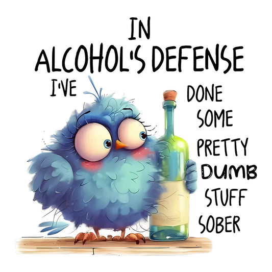 DTF Heat Transfer Iron On Sticker Funny Drunk Owl Graphic for Halloween Party Favors T Shirts Bags and Home Decor - 1