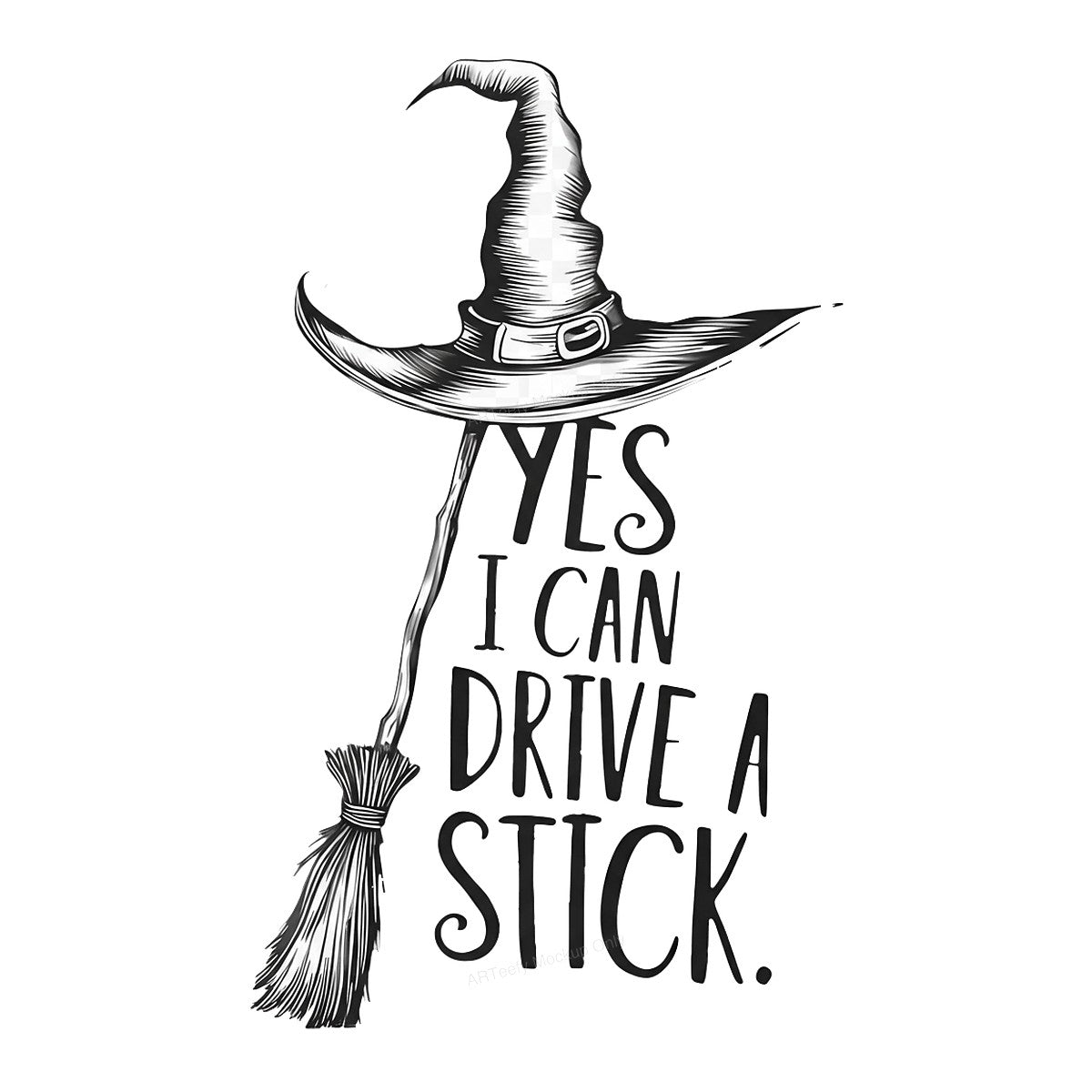 DTF Heat Transfer Iron On Sticker Iron On Transfers for T Shirts Witch Hat Broomstick Halloween Theme Heat Press Ready for Apparel Local Warehouse - 1