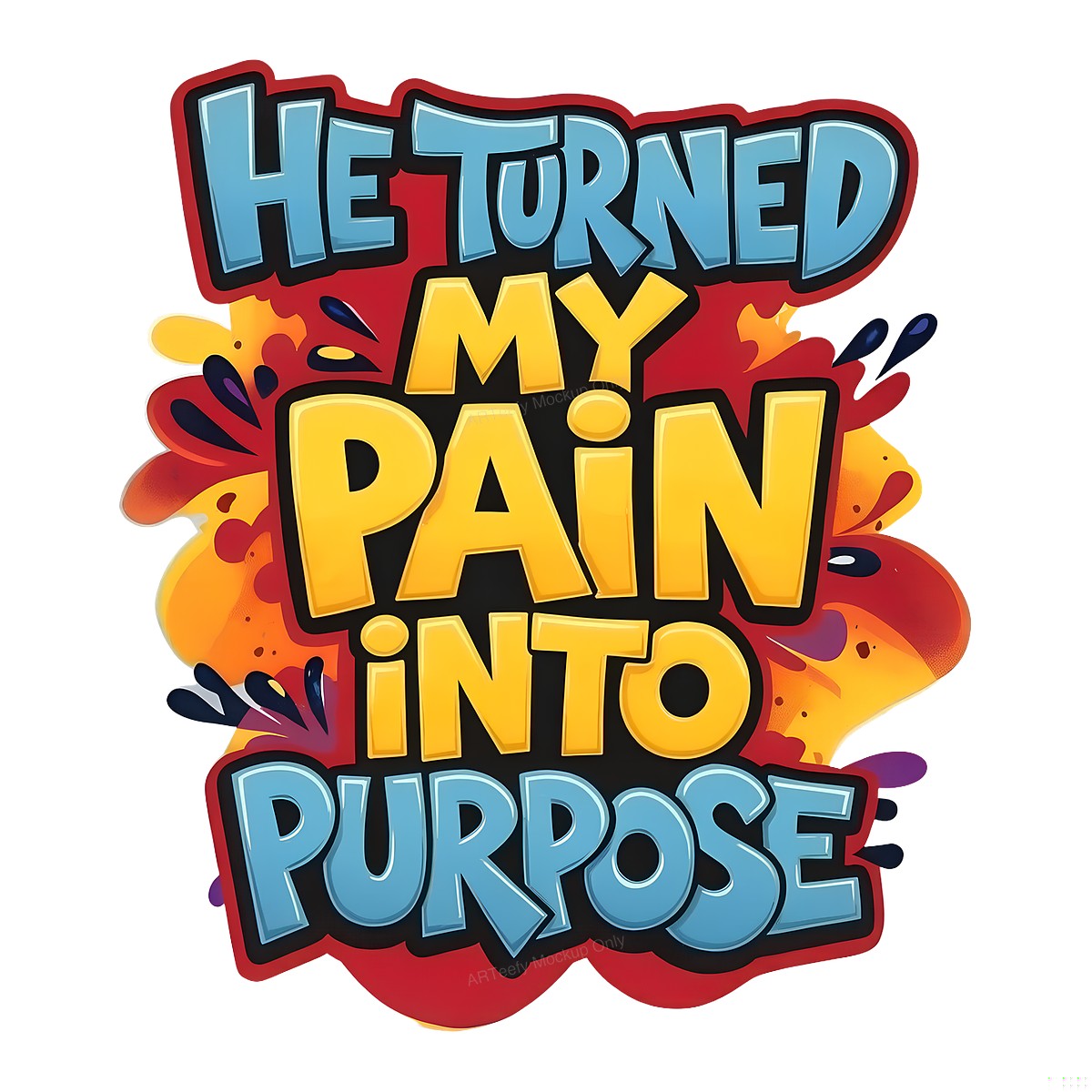 DTF Heat Transfer Iron On Sticker DTF Transfers Ready to Press Motivational Quote Colorful Lettering for T Shirts Hoodies Local Warehouse - 1