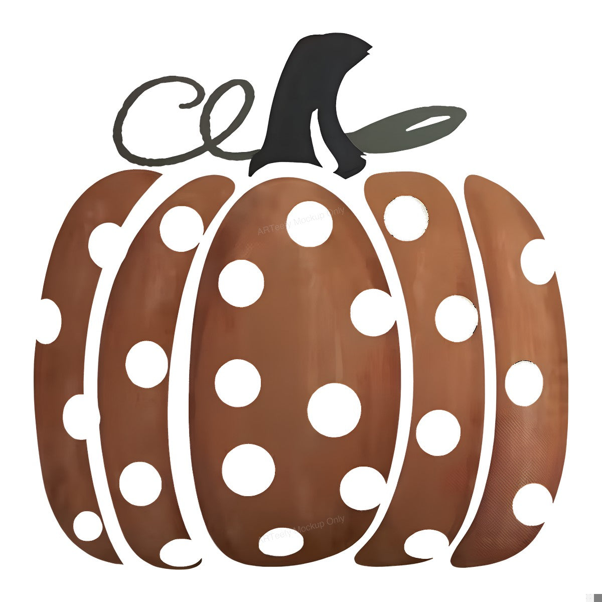 DTF Heat Transfer Iron On Sticker Heat Transfer Designs Ready to Press Polka Dot Pumpkin Fall Iron On Patches for Halloween Decorations Local Warehouse - 1