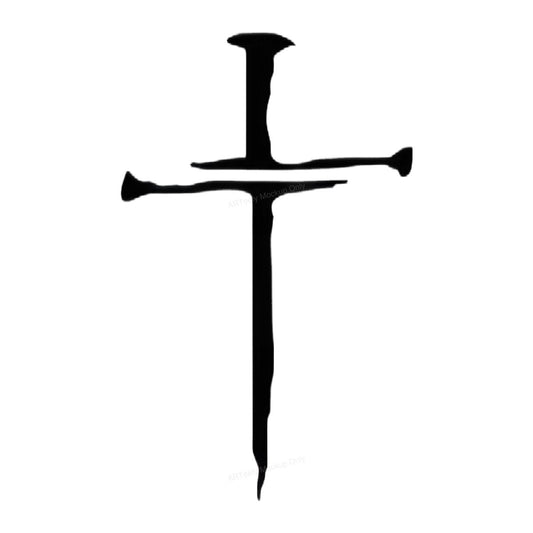 DTF Heat Transfer Iron On Sticker DTF Transfers Ready to Press Religious Cross Design for Apparel Bags Jackets Local Warehouse - 1