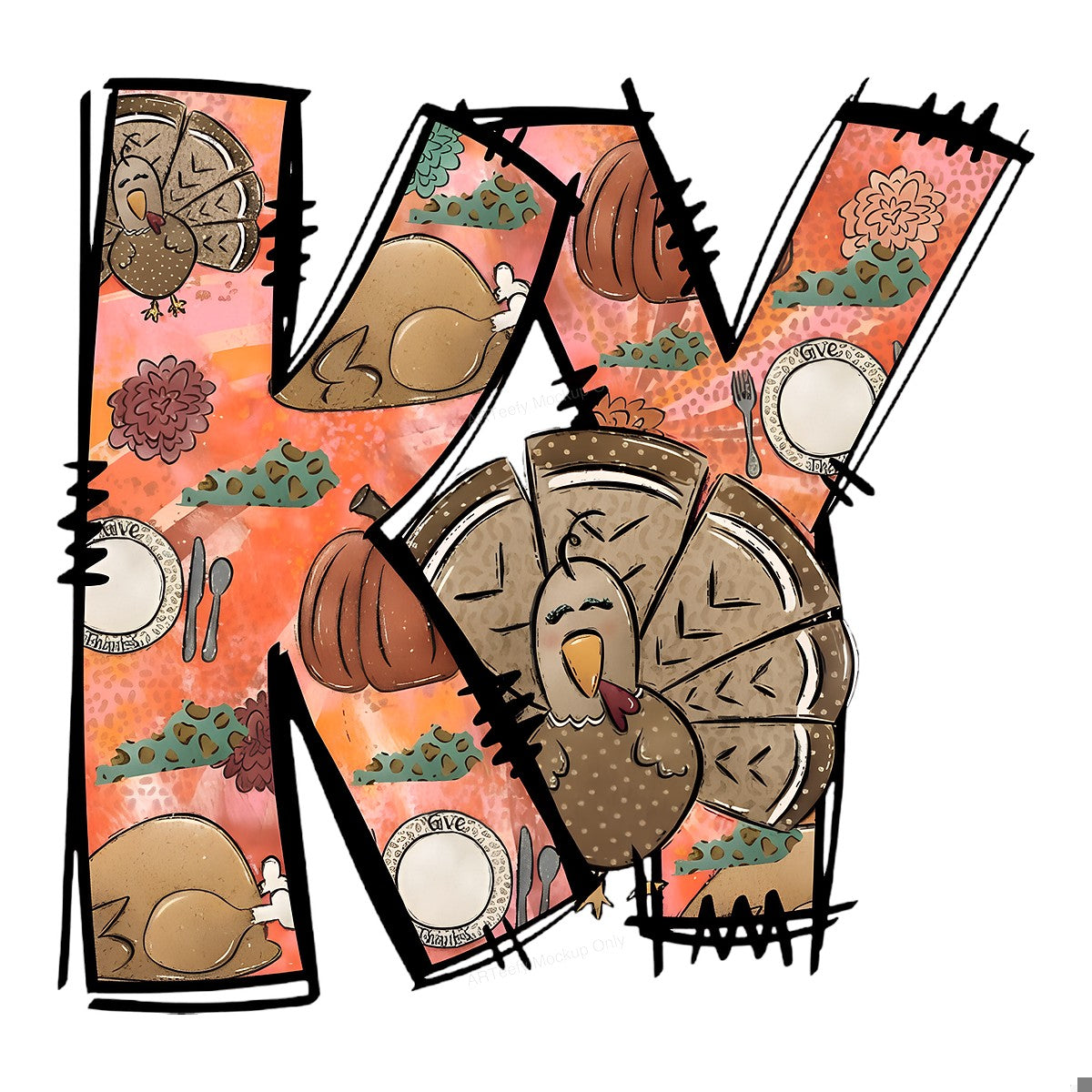 DTF Heat Transfer Iron On Sticker Heat Transfer Designs Ready to Press Thanksgiving Turkey Pattern for Fall Decor T Shirts Local Warehouse - 1