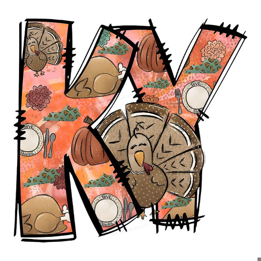 DTF Heat Transfer Iron On Sticker Heat Transfer Designs Ready to Press Thanksgiving Turkey Pattern for Fall Decor T Shirts Local Warehouse - 1