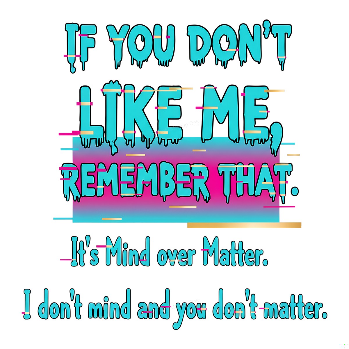 DTF Heat Transfer Iron On Sticker Iron On Transfers for T Shirts Motivational Quote Drip Lettering Design Casual Wear Vintage Merchandise Clearance - 1