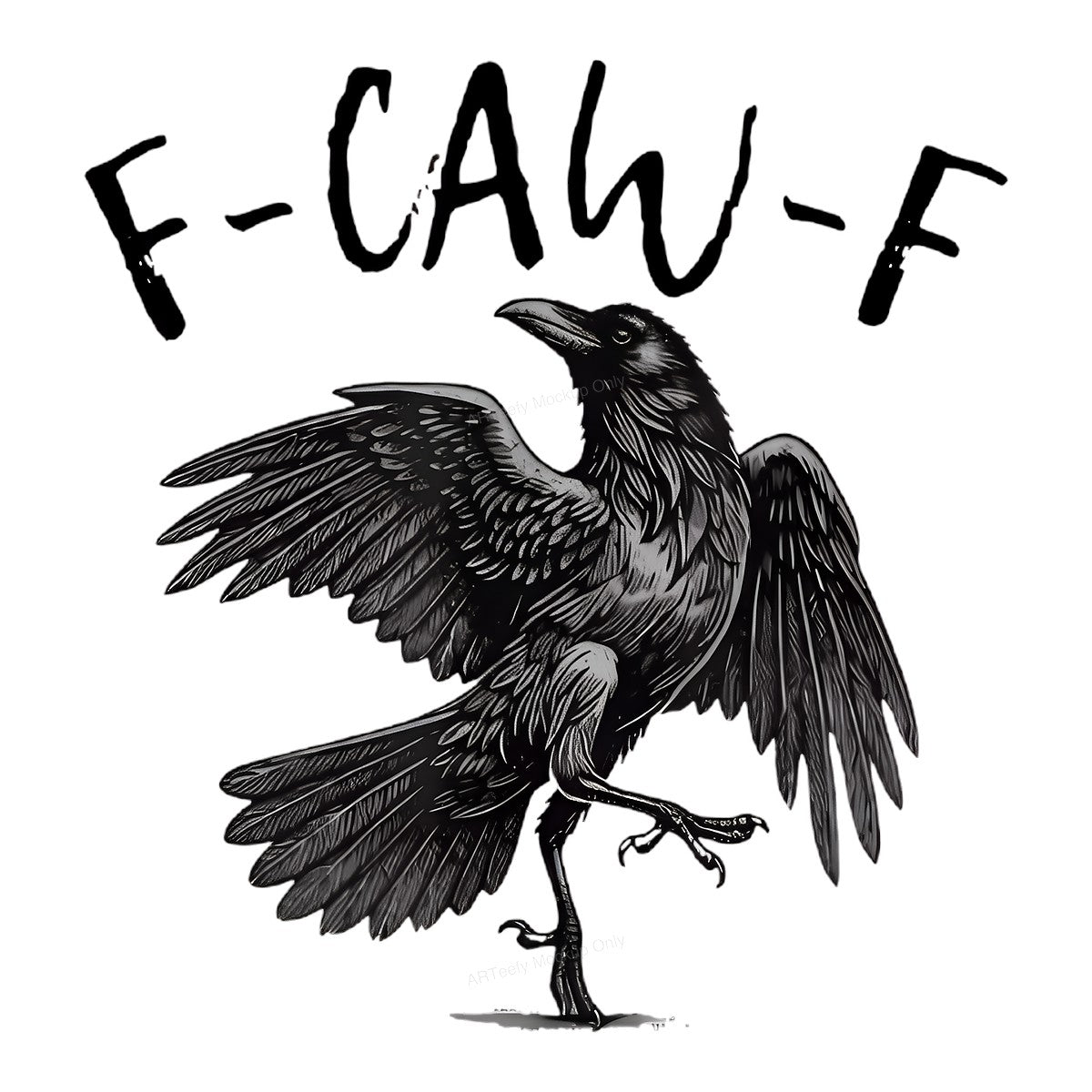 DTF Heat Transfer Iron On Sticker Iron On Heat Transfers Raven Illustration Gothic Style for T Shirts Halloween Decor Clearance Local Warehouse - 1