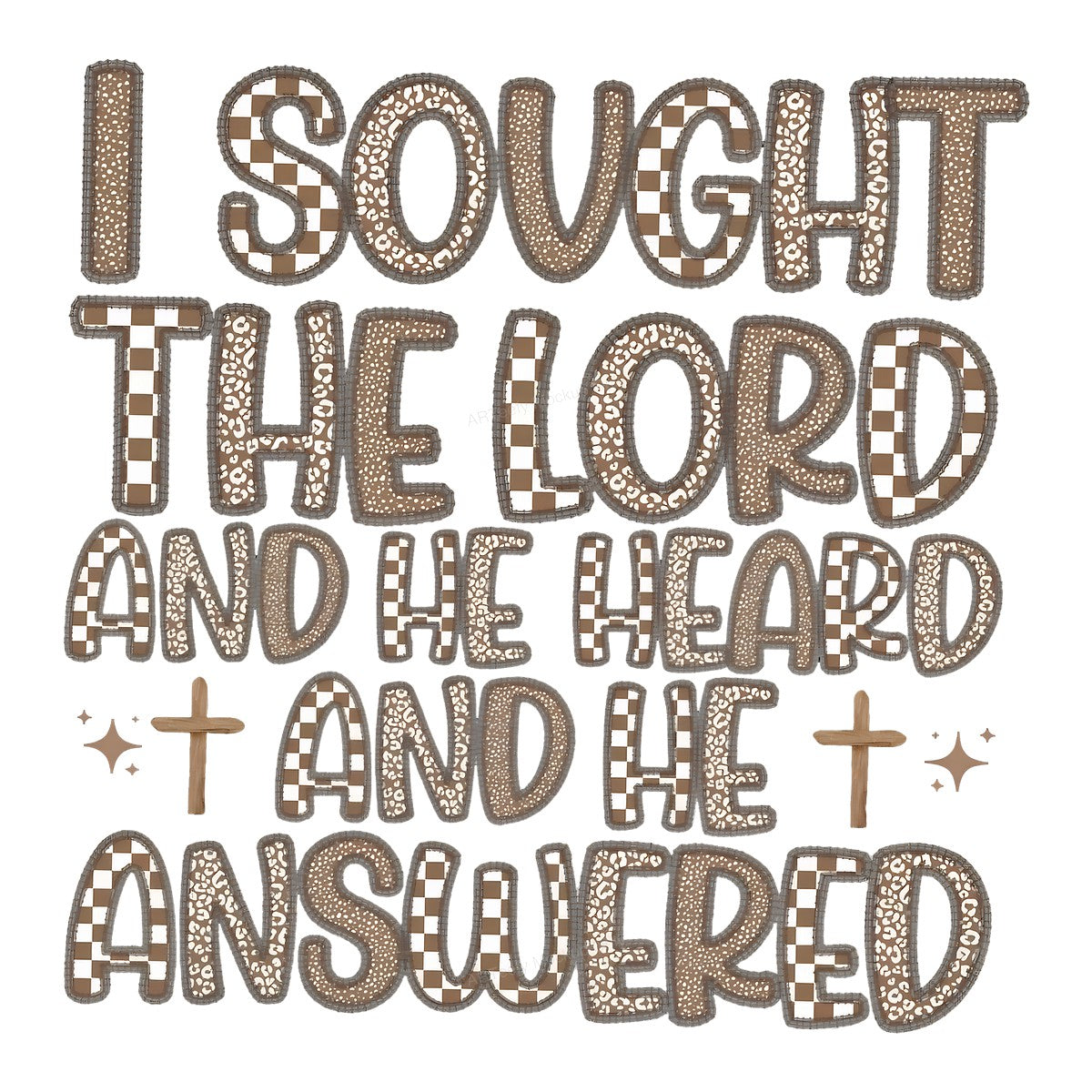 DTF Heat Transfer Iron On Sticker Iron On Heat Transfers Religious Faith Inspired Design for T Shirts Hoodies Local Warehouse - 1