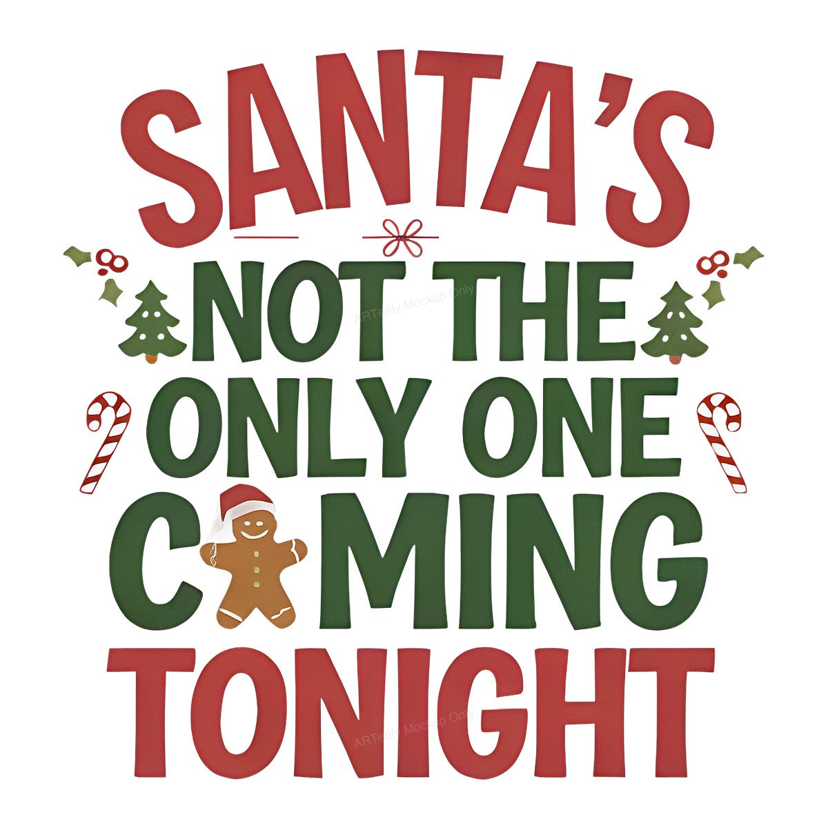 DTF Heat Transfer Iron On Sticker Iron On Heat Transfers Holiday Gingerbread Man Design Christmas Decorations for Home Indoor Apparel Clearance - 1