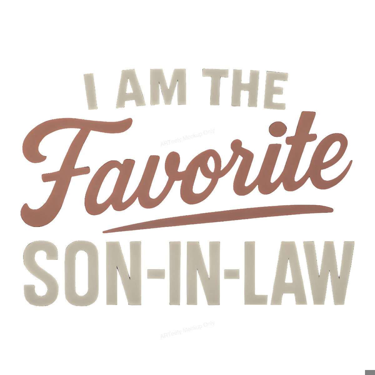 DTF Heat Transfer Iron On Sticker Iron On Heat Transfers Favorite Son In Law Design for T Shirts Father Day Gifts Clearance - 1
