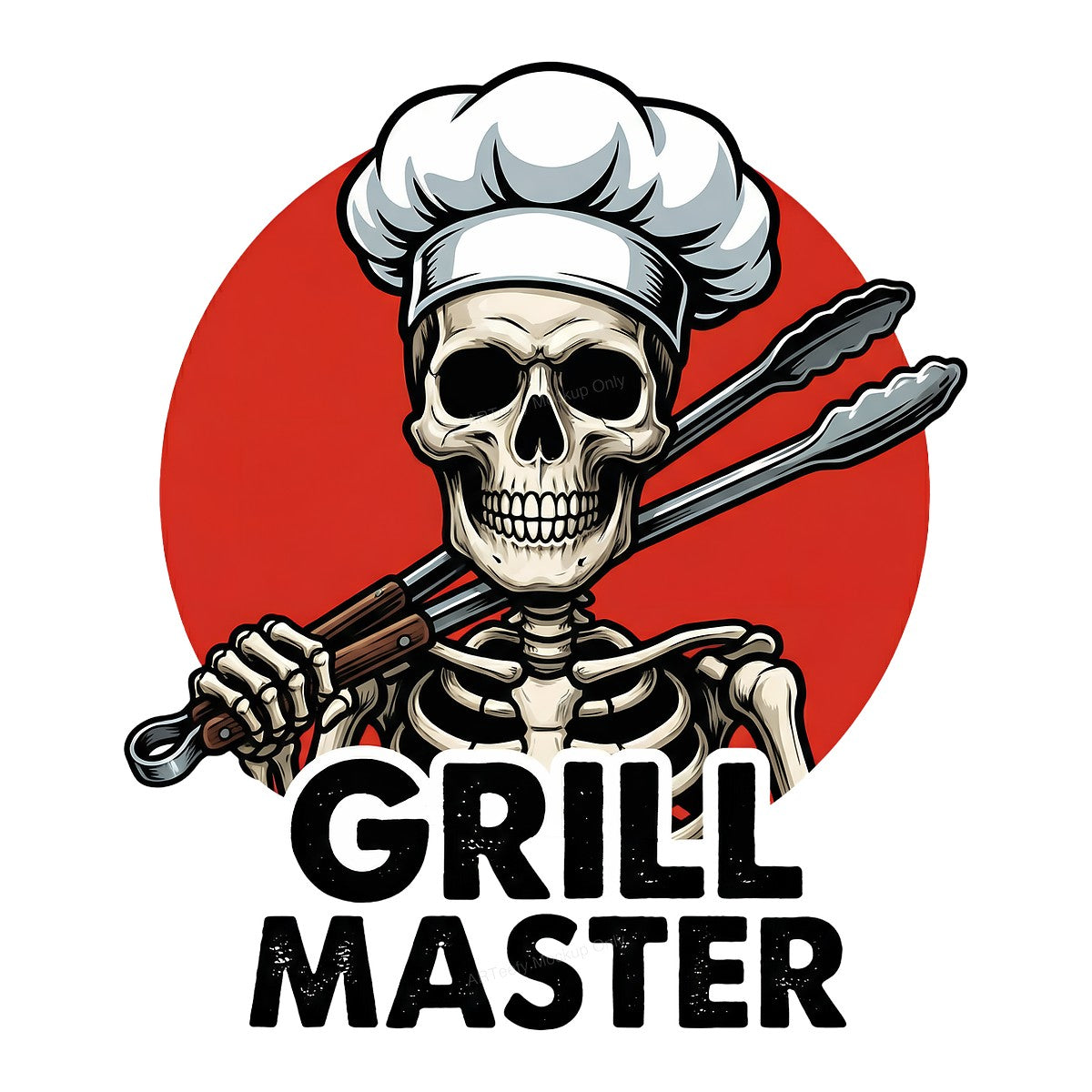 DTF Heat Transfer Iron On Sticker Iron On Transfers for T Shirts Skeleton Chef Design Grill Master Heat Press Ready for Barbecue Enthusiasts Halloween Clearance - 1