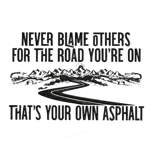 DTF Heat Transfer Iron On Sticker Iron On Heat Transfers Motivational Road Quote Design for Apparel Bags Jackets Local Warehouse - 1