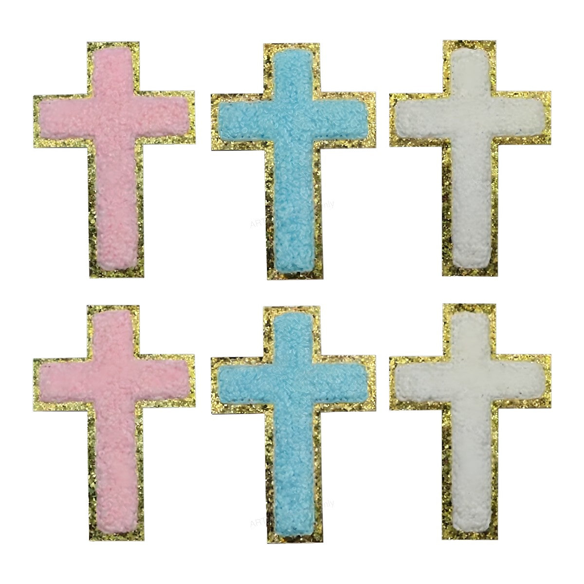 DTF Heat Transfer Iron On Sticker Iron On Heat Transfers Colorful Cross Design Religious Apparel Accessories Local Warehouse - 1