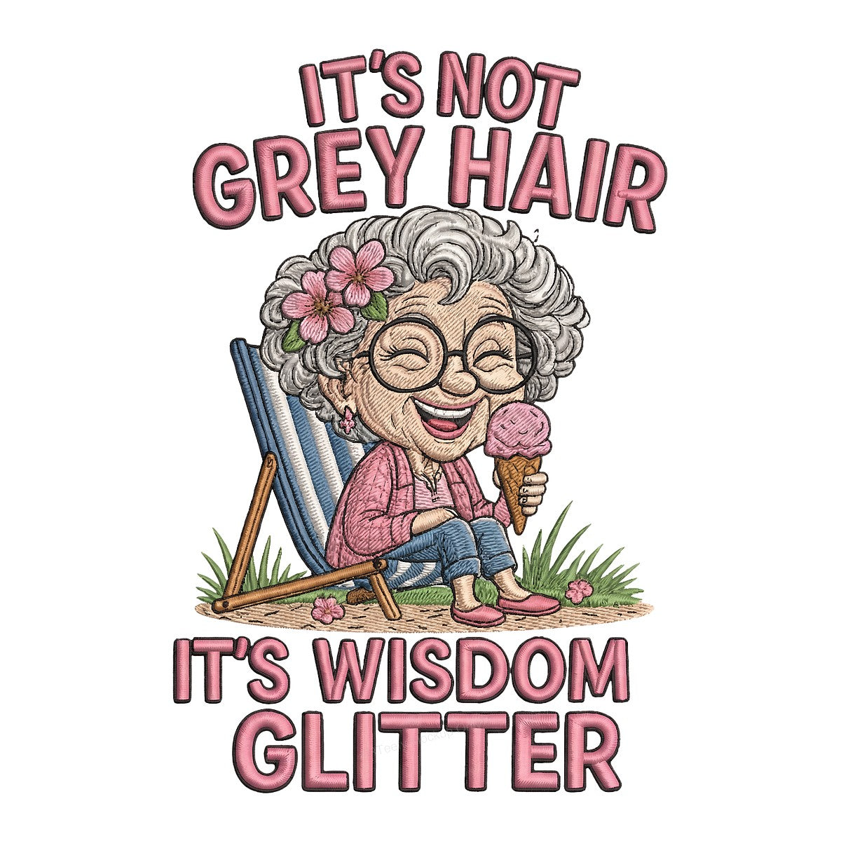 DTF Heat Transfer Iron On Sticker Iron On Transfers for T Shirts Vintage Wisdom Glitter Design for Apparel Local Warehouse - 1