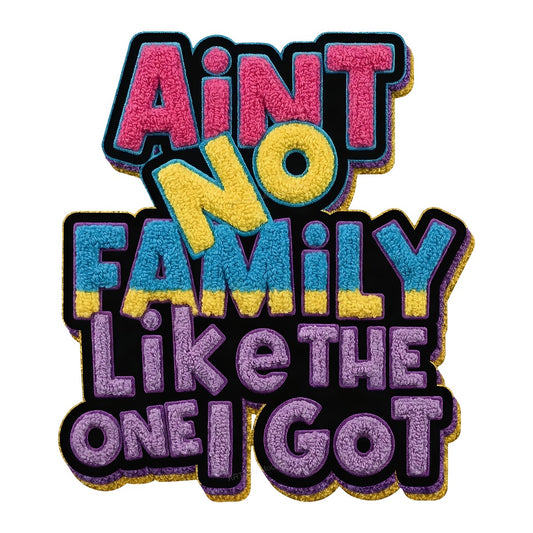 DTF Heat Transfer Iron On Sticker Iron On Heat Transfers Colorful Family Lettering for Apparel Bags Jackets Local Warehouse - 1