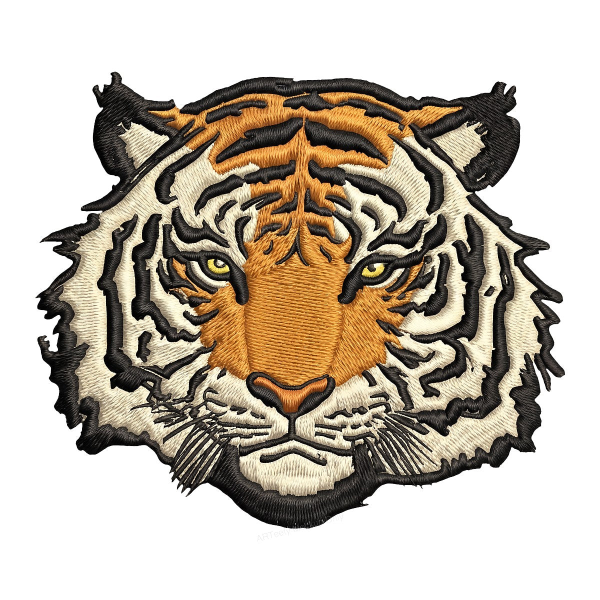 DTF Heat Transfer Iron On Sticker Iron On Heat Transfers Tiger Face Embroidery Style for Apparel Jackets Bags Local Warehouse - 1