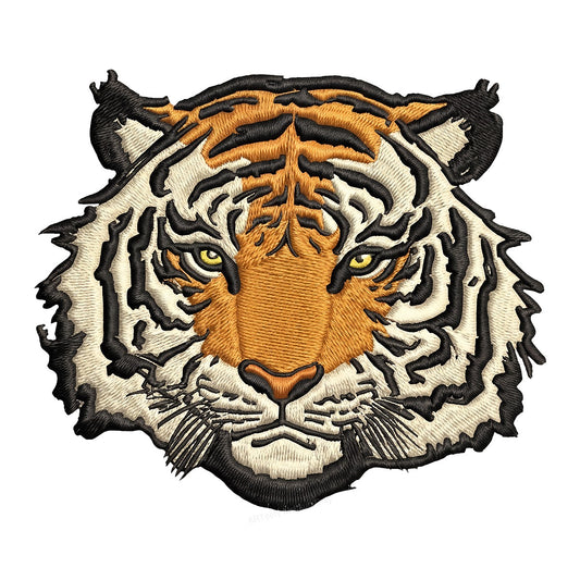 DTF Heat Transfer Iron On Sticker Iron On Heat Transfers Tiger Face Embroidery Style for Apparel Jackets Bags Local Warehouse - 1