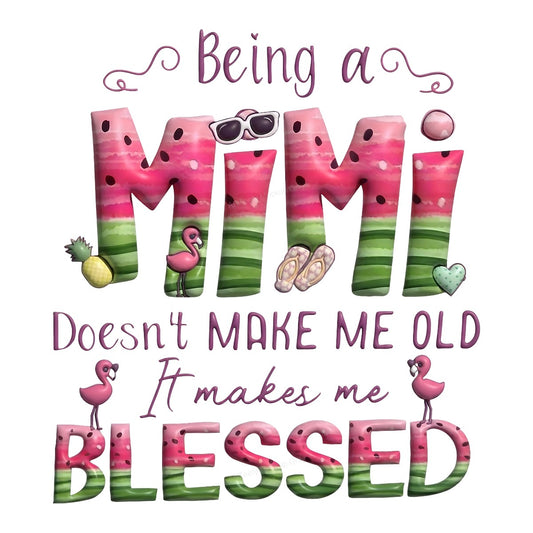 DTF Heat Transfer Iron On Sticker Iron On Heat Transfers Colorful Mimi Design Tropical Flamingos for T Shirts Hoodies Clearance - 1