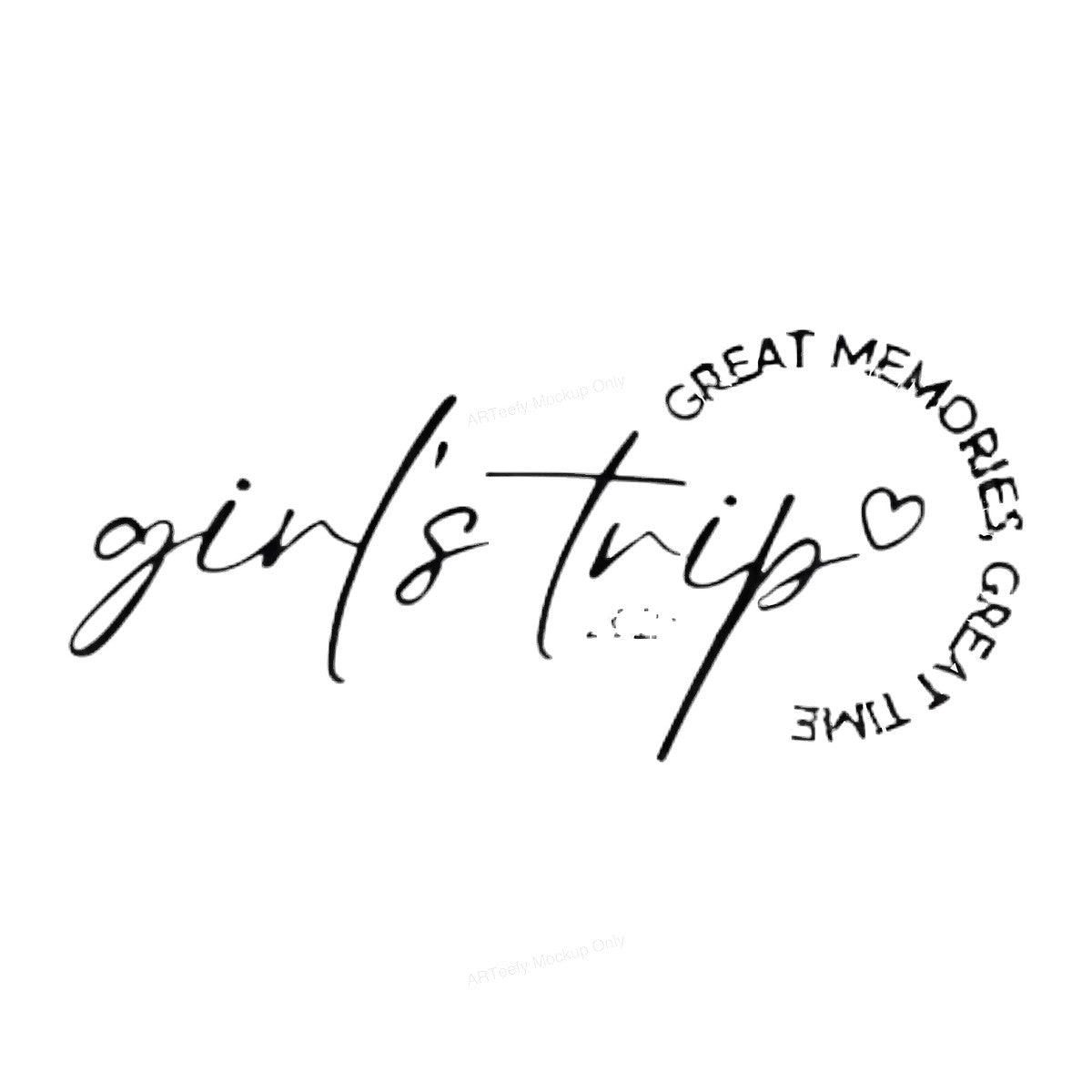 DTF Heat Transfer Iron On Sticker Iron On Heat Transfers Girls Trip 2025 Script Design for Travel Shirts Great Memories Clearance - 1