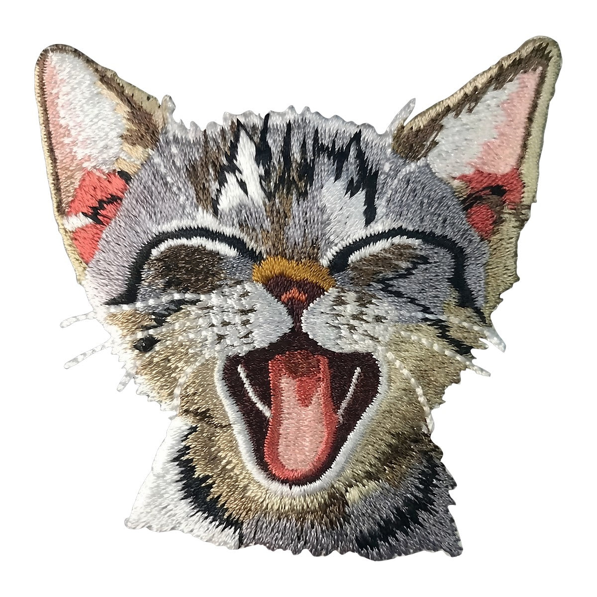 DTF Heat Transfer Iron On Sticker Iron On Heat Transfers Cute Cat Embroidery Style for Apparel Bags Jackets Local Warehouse - 1
