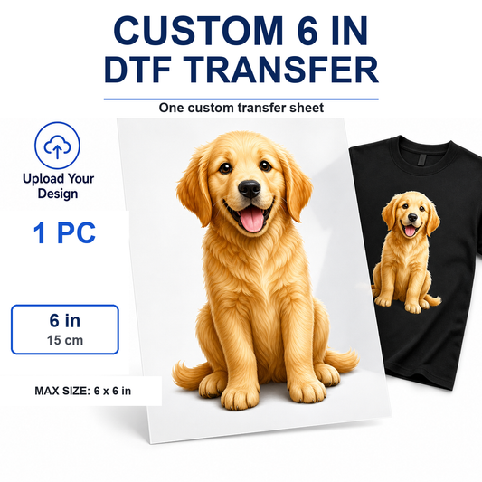 ARTeefy Custom DTF 6-inch single transfer cover v1 - 6 in / 15 cm