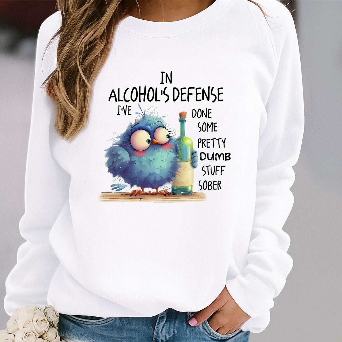 DTF Heat Transfer Iron On Sticker Funny Drunk Owl Graphic for Halloween Party Favors T Shirts Bags and Home Decor - 2