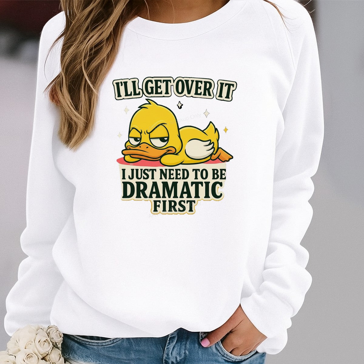 DTF Heat Transfer Iron On Sticker Iron On Heat Transfers Cute Cartoon Duck Design Funny Lettering for T Shirts Hoodies Local Warehouse - 2
