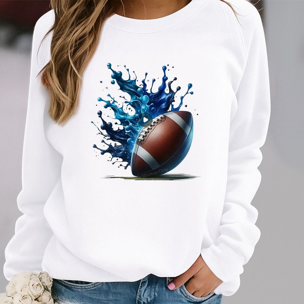 DTF Heat Transfer Iron On Sticker DTF Transfers Ready to Press Football Sports Theme for T Shirts Hoodies Local Warehouse Clearance - 2